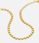 Flat Beaded Bracelet in Gold