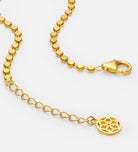 Flat Beaded Bracelet in Gold