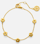 Flower Interval Chain Bracelet in Gold