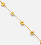 Flower Interval Chain Bracelet in Gold