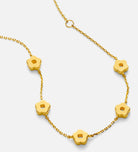 Flower Interval Chain Bracelet in Gold
