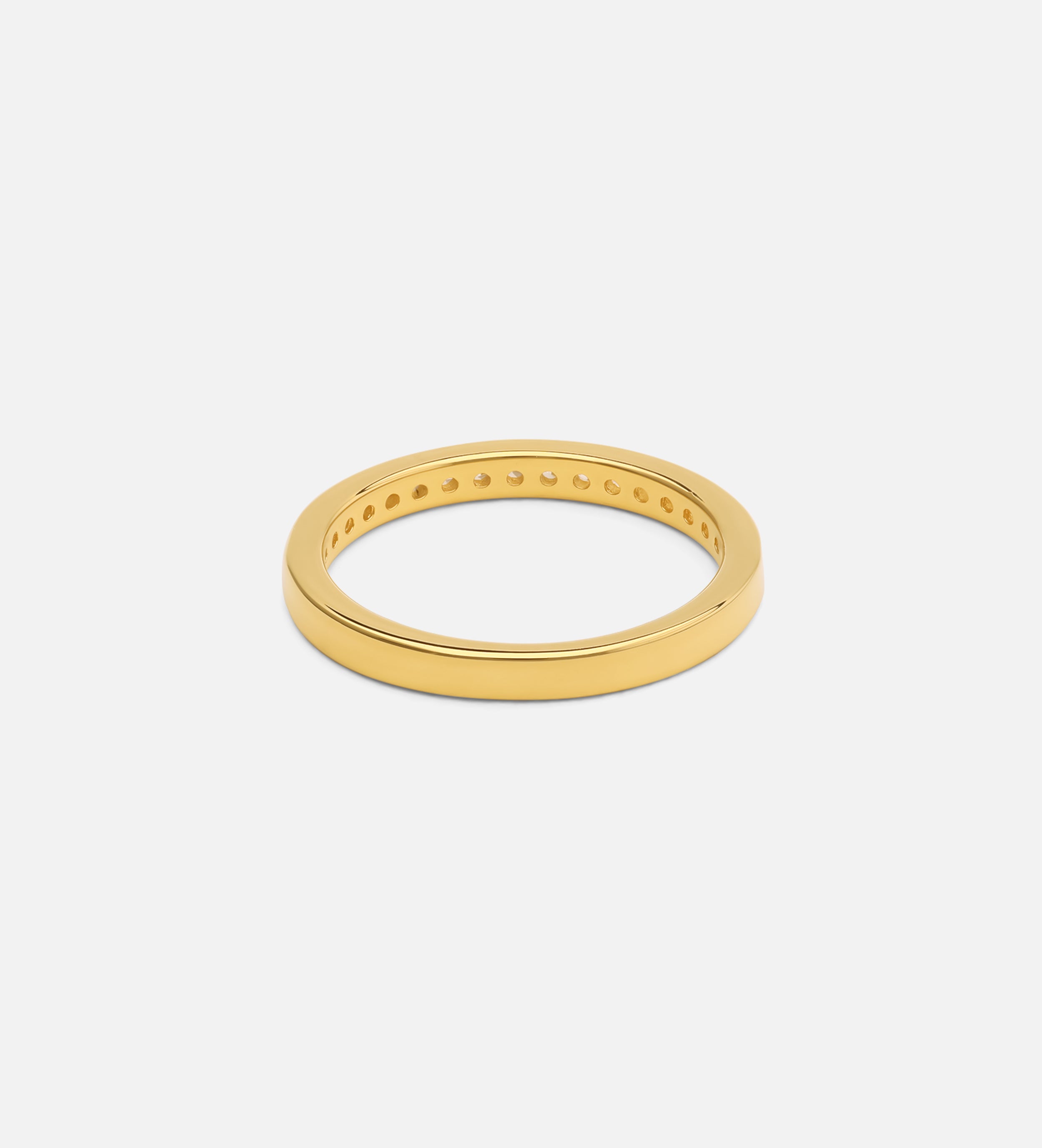 Half Infinity Band in Gold