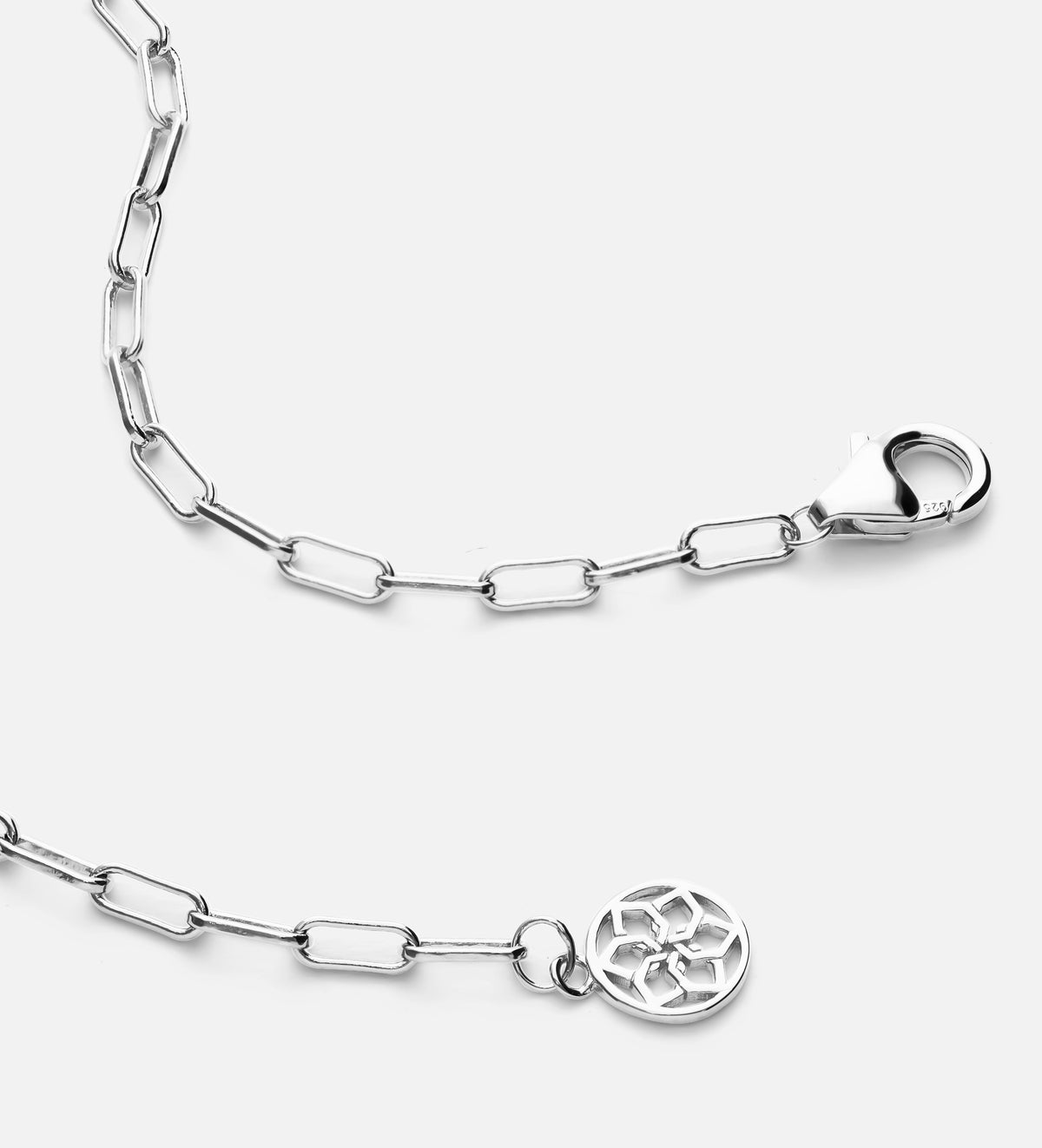 Heart Necklace in Rhodium Plating on 925 Silver - Ash & Harry