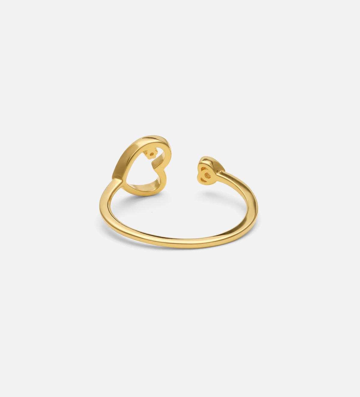 Heart to Heart Ring in 18k Gold Plating on 925 Silver - Ash & Harry
