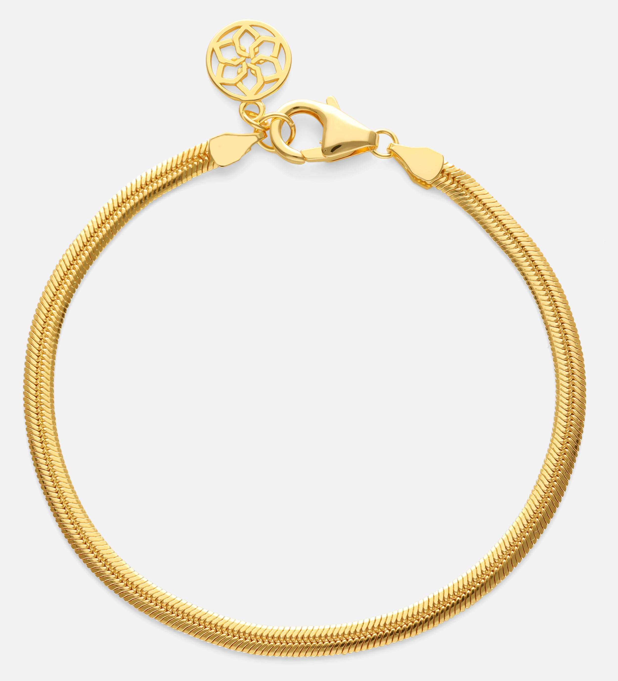 Herringbone Bracelet in Gold