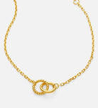 Interlocked Rings Bracelet in Gold