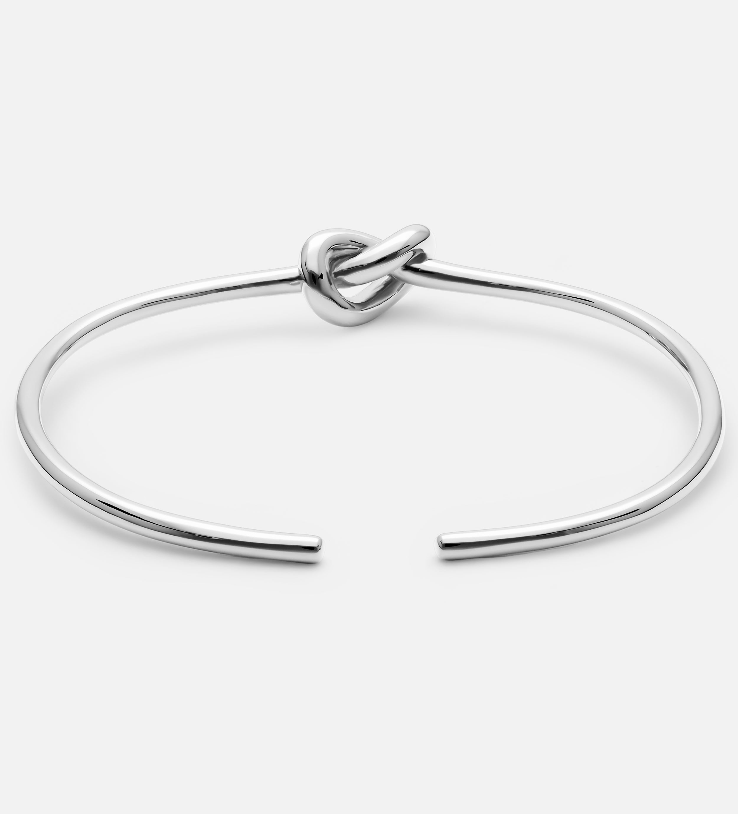 Knot Cuff Bracelet in Silver