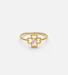 Lucky Clover Ring in Gold