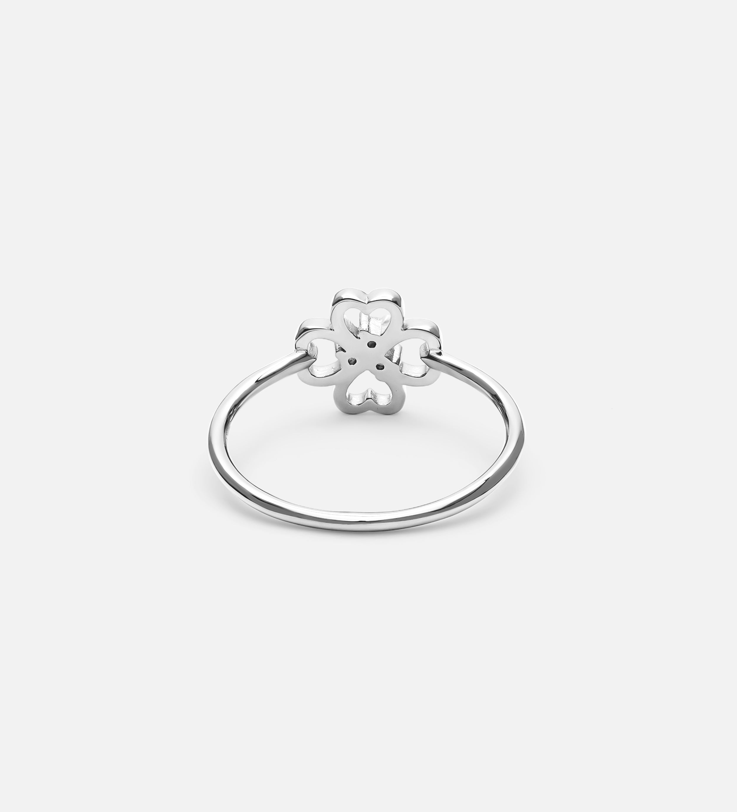 Lucky Clover Ring in Silver