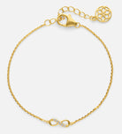 Mini Infinity Pave Bracelet in Gold