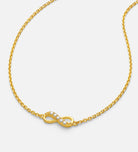 Mini Infinity Pave Bracelet in Gold
