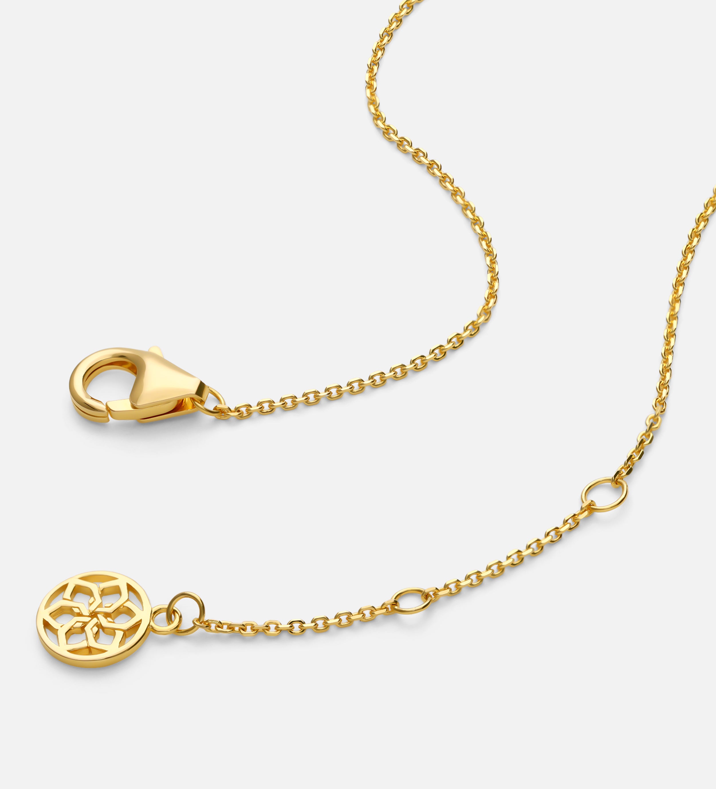 Mini Infinity Pave Necklace in Gold