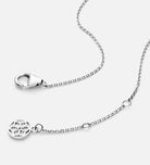 Mini Infinity Pave Necklace in Silver