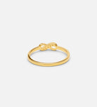 Mini Infinity Pave Ring in Gold