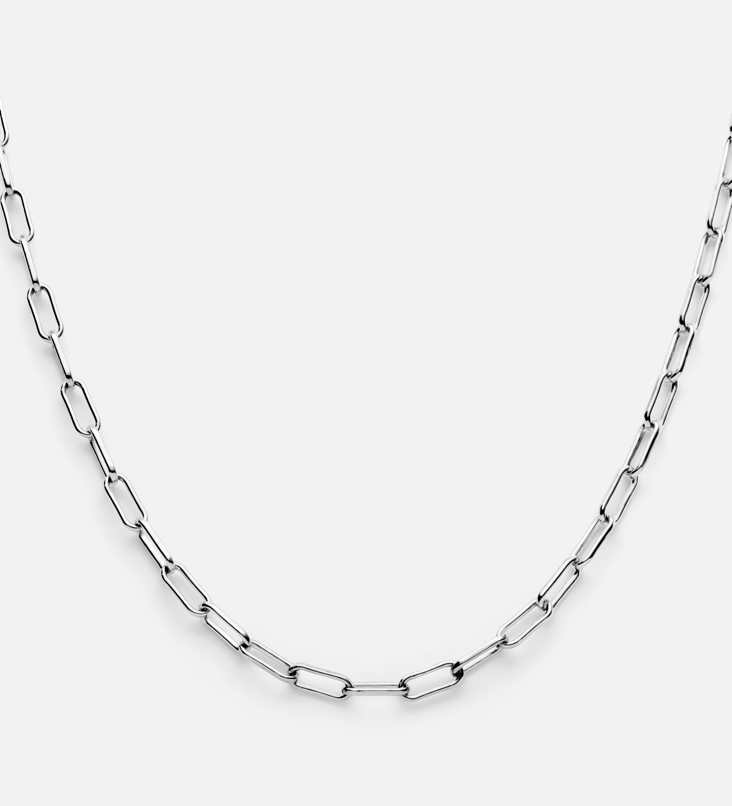 Paperclip Necklace in Silver