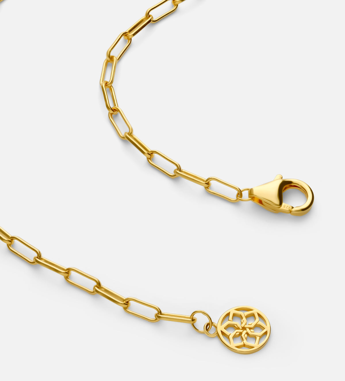 Paperclip Necklace in 18k Gold Plating on 925 Silver - Ash & Harry
