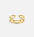 Paperclip Ring in Gold