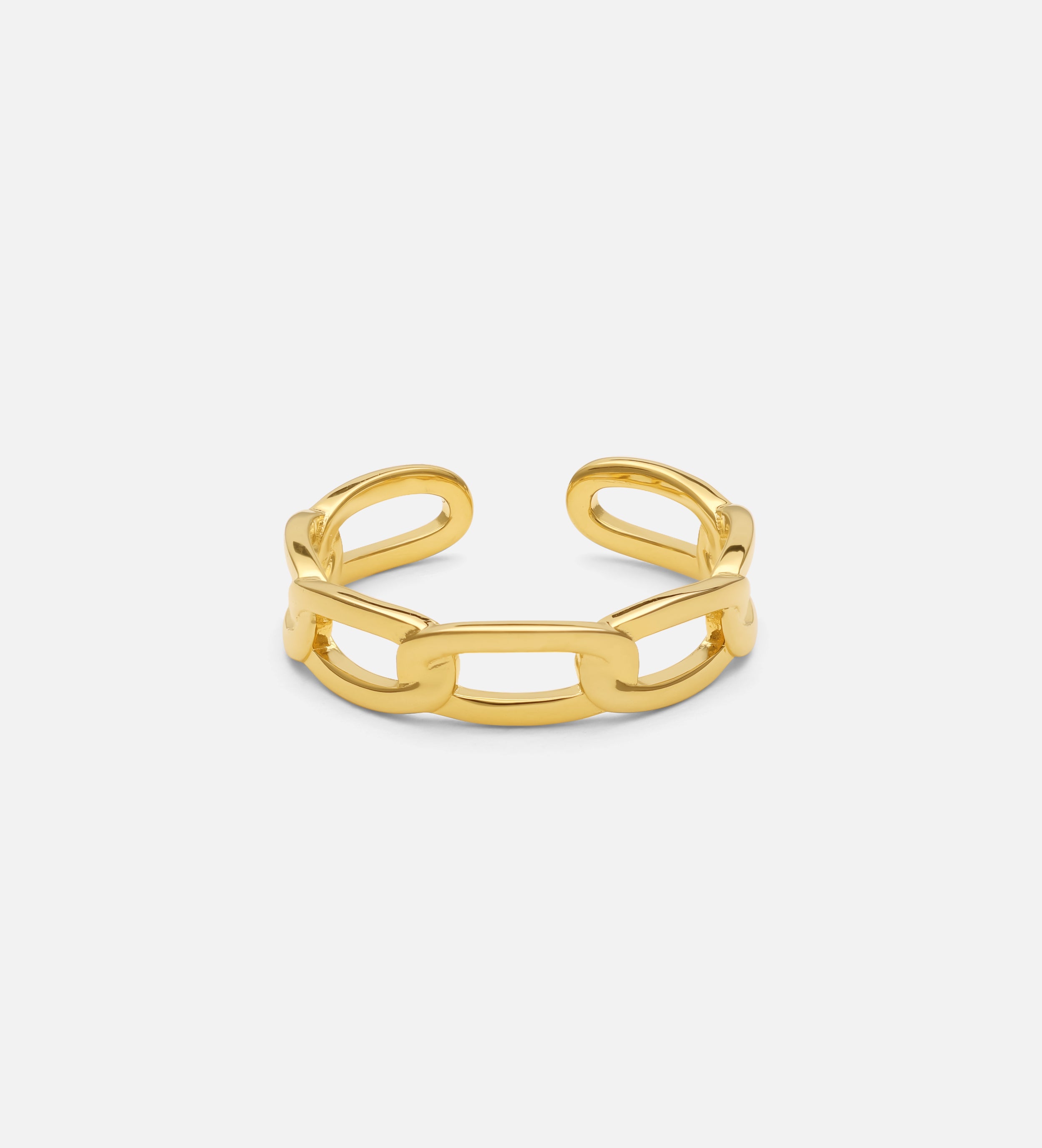 Paperclip Ring in Gold