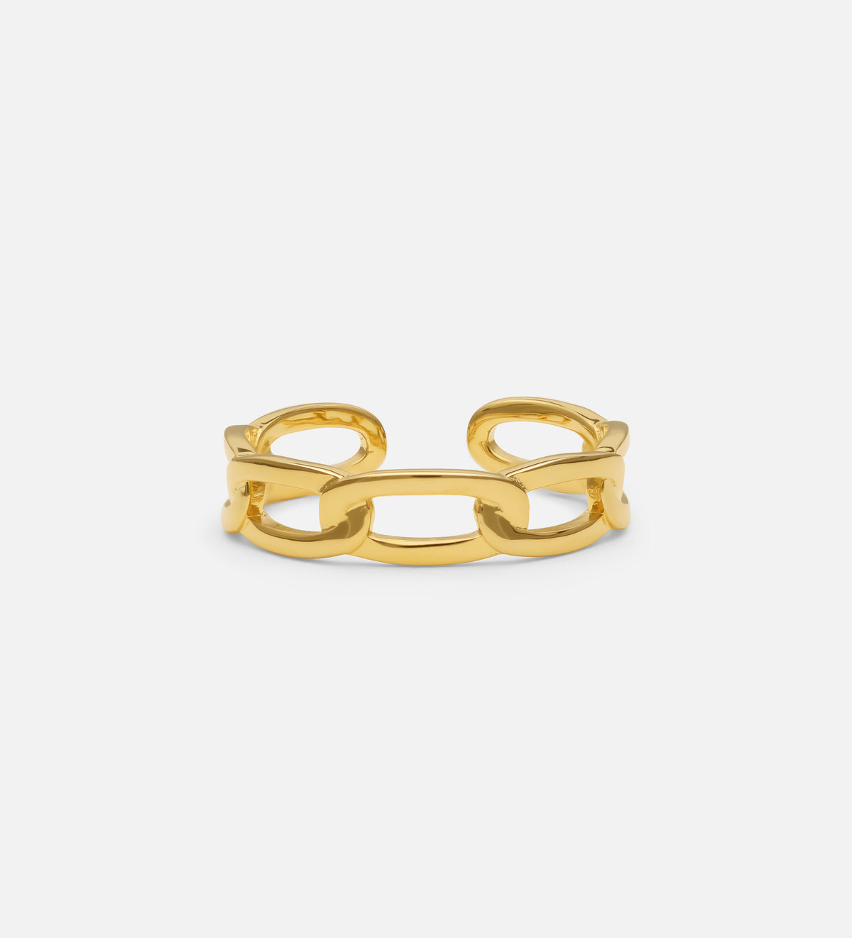 Paperclip Ring in 18k Gold Plating on 925 Silver - Ash & Harry