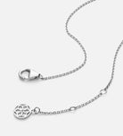 Pave Butterfly Silhouette Necklace in Silver