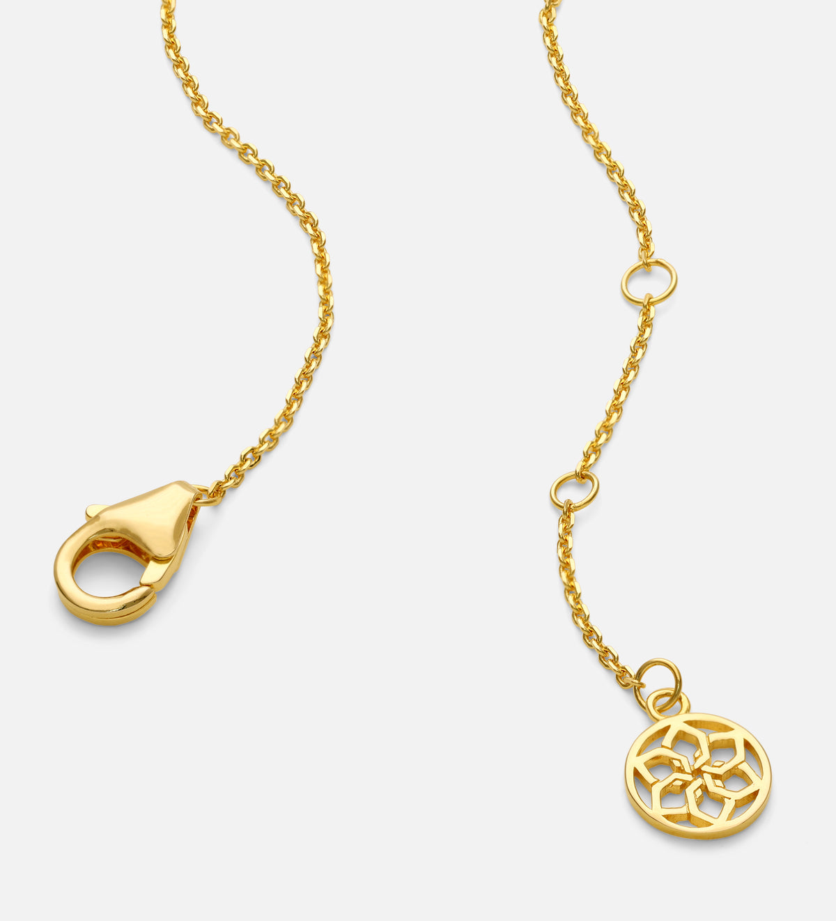 Pave Heart Silhouette Necklace in 18k Gold Plating on 925 Silver - Ash & Harry