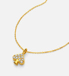 Pave Spade Necklace in Gold