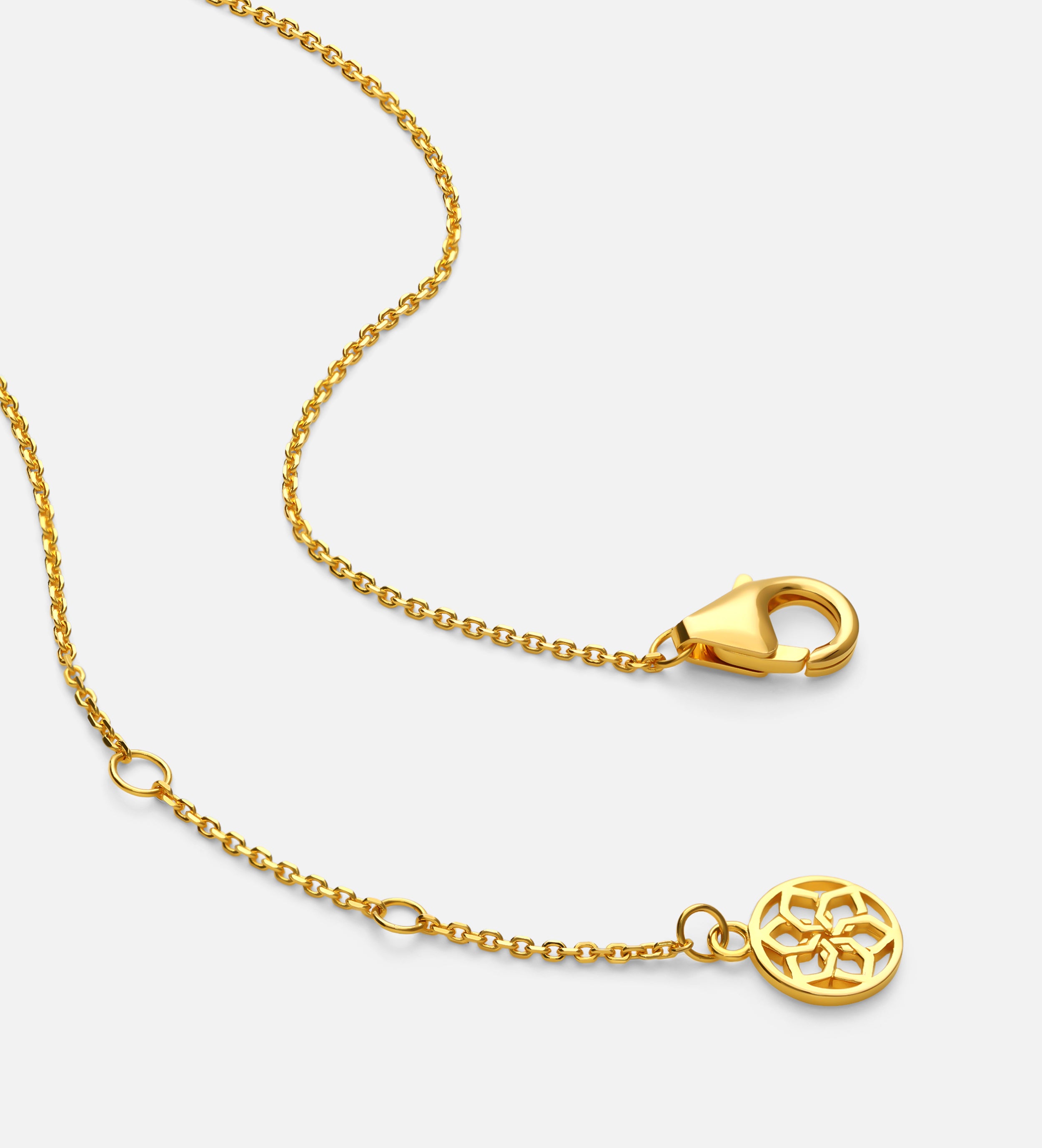 Pave Spade Necklace in Gold
