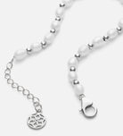 Pearl Beaded Bracelet in Silver