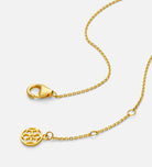 Pearl Heart Embrace Necklace in Gold