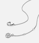 Pearl Heart Embrace Necklace in Silver