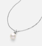 Pearl Pendant Necklace in Silver