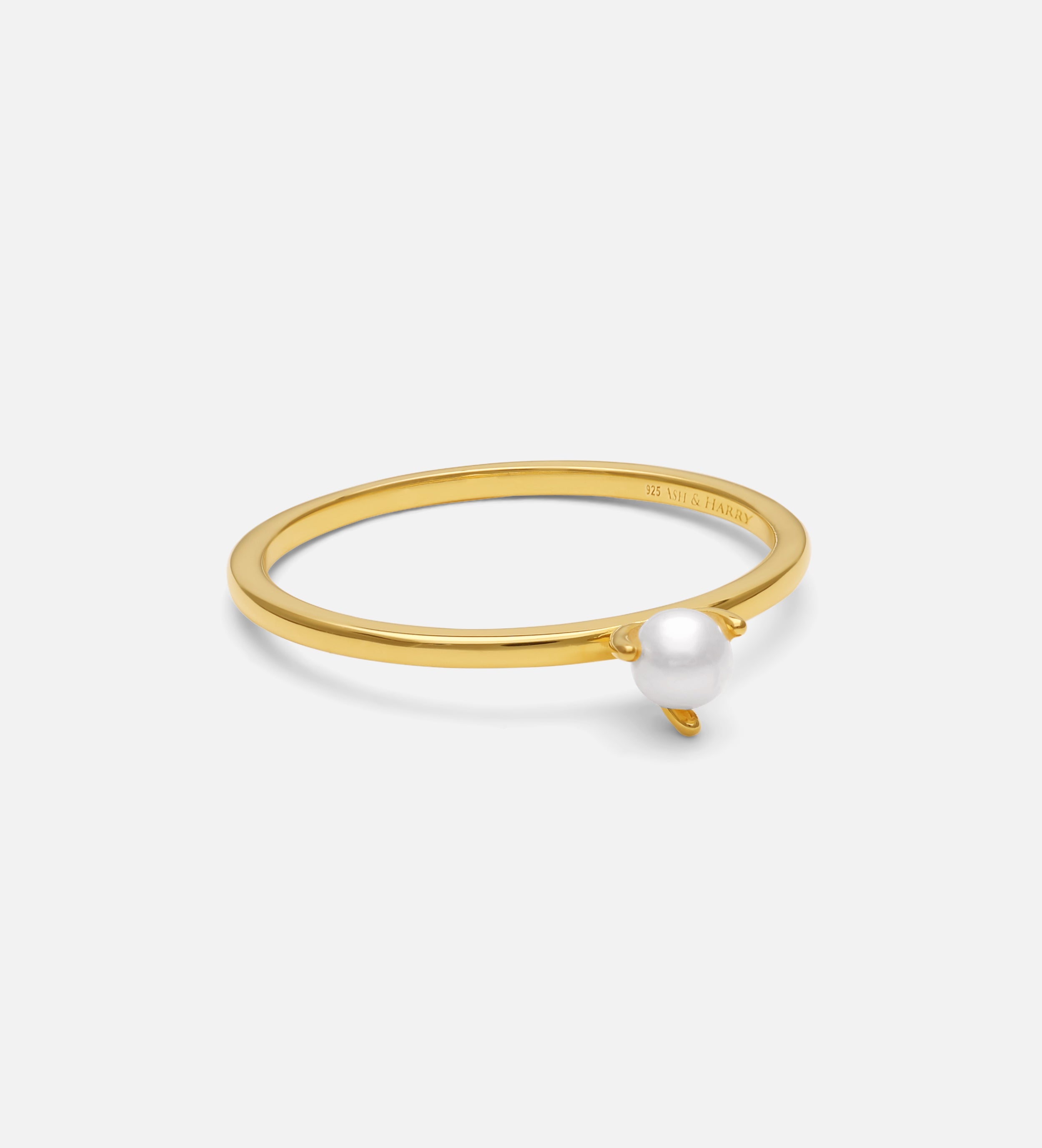 Pearl Stacker Ring in Gold