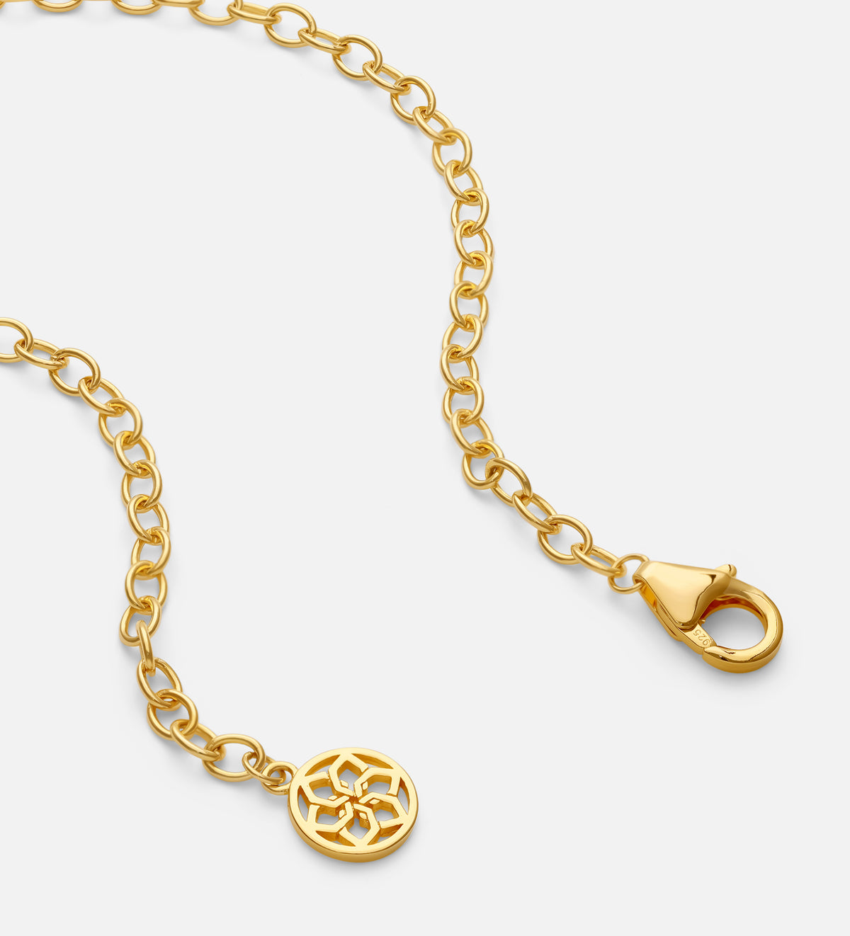 Pink Heart Chain Bracelet in 18k Gold Plating on 925 Silver - Ash & Harry