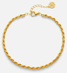 Rope Chain Anklet in Gold
