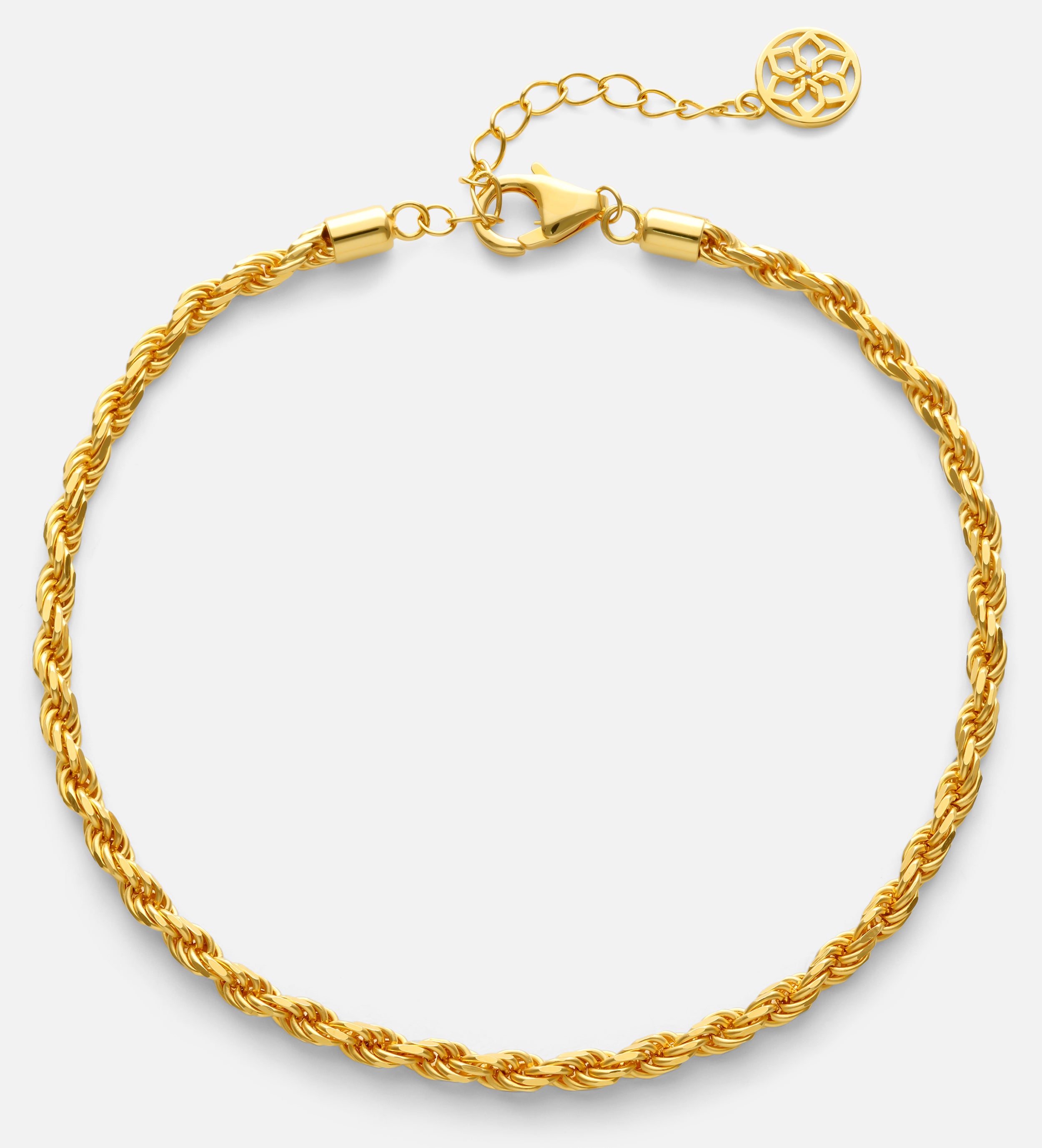 Rope Chain Anklet in Gold