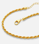 Rope Chain Anklet in Gold