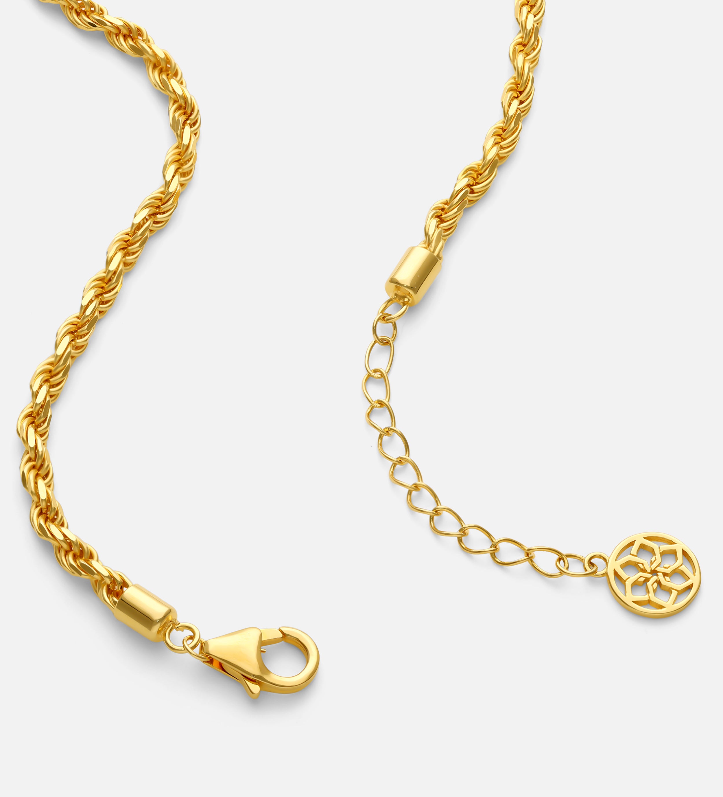 Rope Chain Anklet in Gold