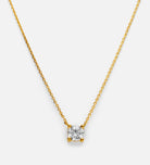 Solitaire Pendant Necklace in Gold