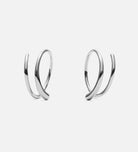 Spiral Hoops in Silver