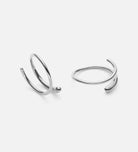 Spiral Hoops in Silver