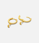 Stella Teardrop Huggies in Gold