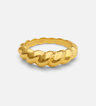 Thin Croissant Ring in Gold