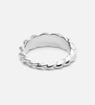 Thin Croissant Ring in Silver