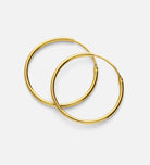 Thin Large Hoops in Gold