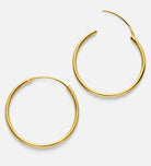Thin Large Hoops in Gold