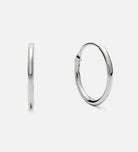 Thin Small Hoops in Silver
