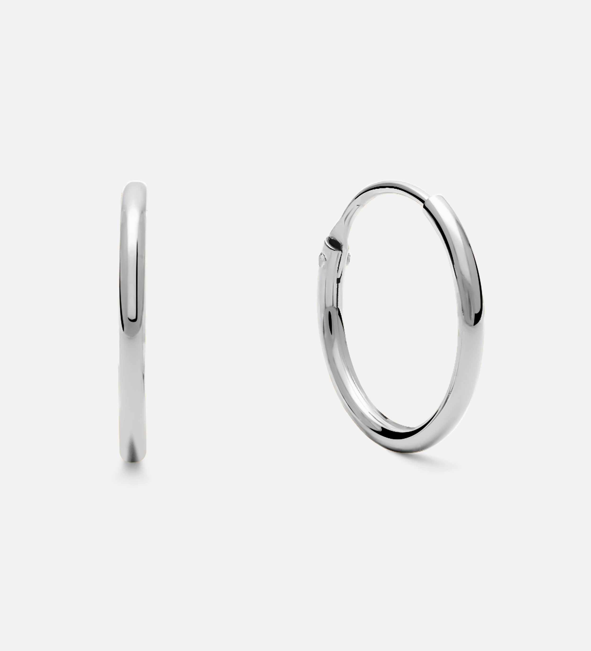 Thin Small Hoops in Silver