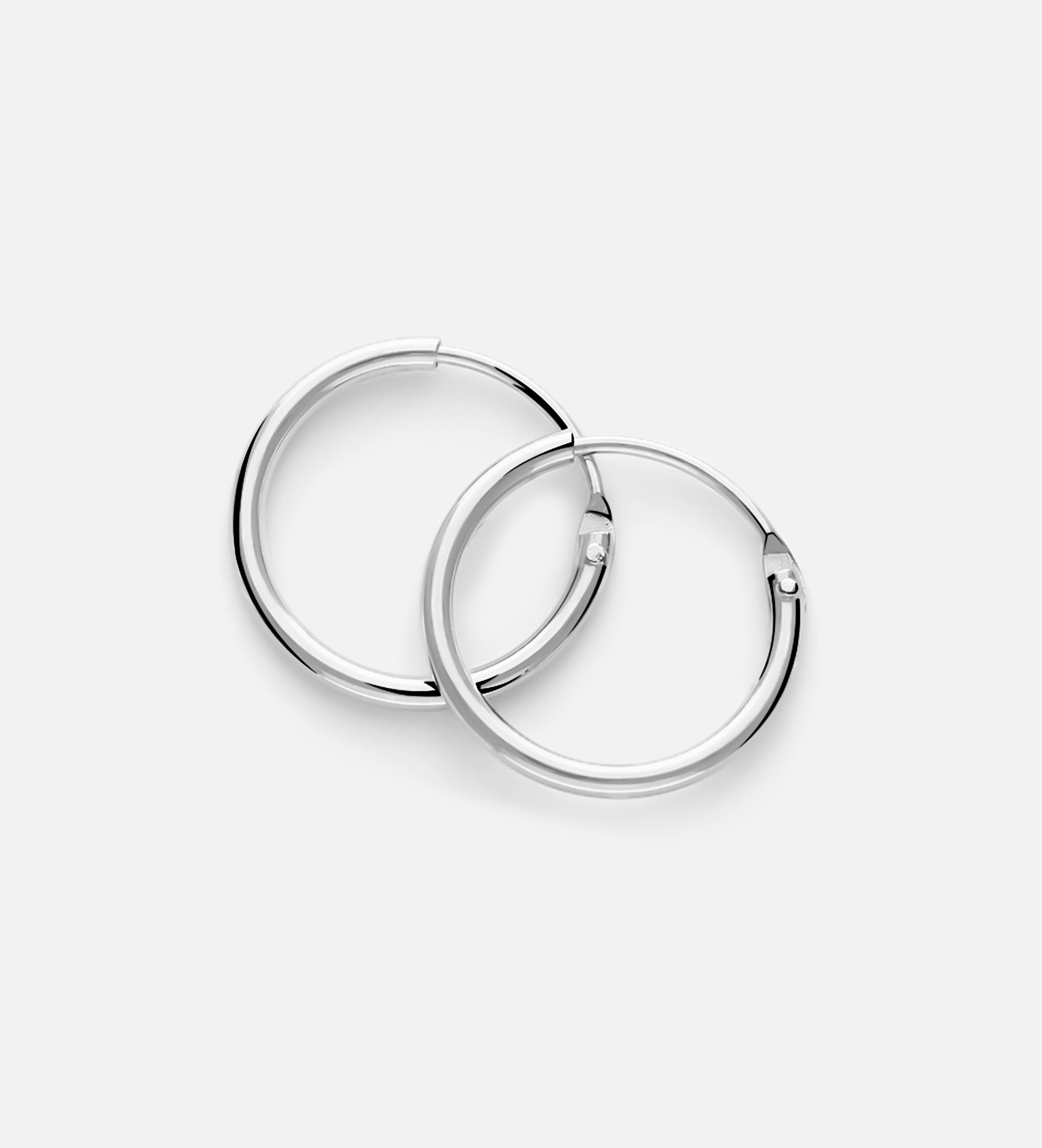 Thin Small Hoops in Silver