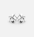 Three Leaf Clover Earrings in Silver