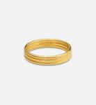 Trio Band Stacker Ring in Gold
